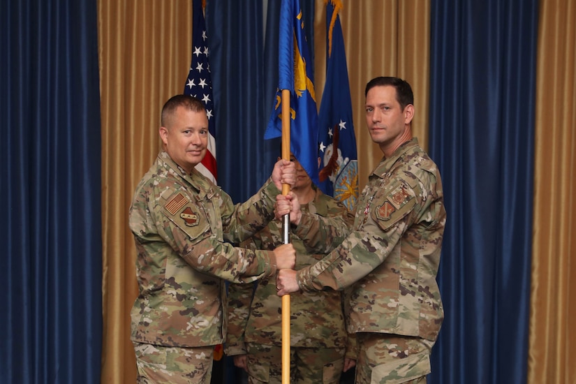 11th CES change of command ceremony