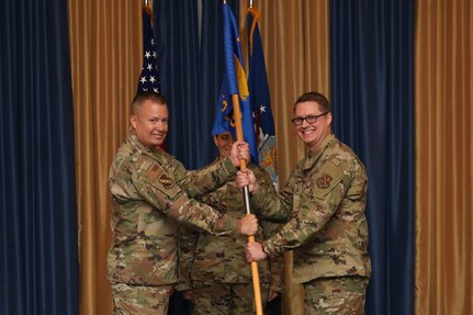 11th CES change of command ceremony