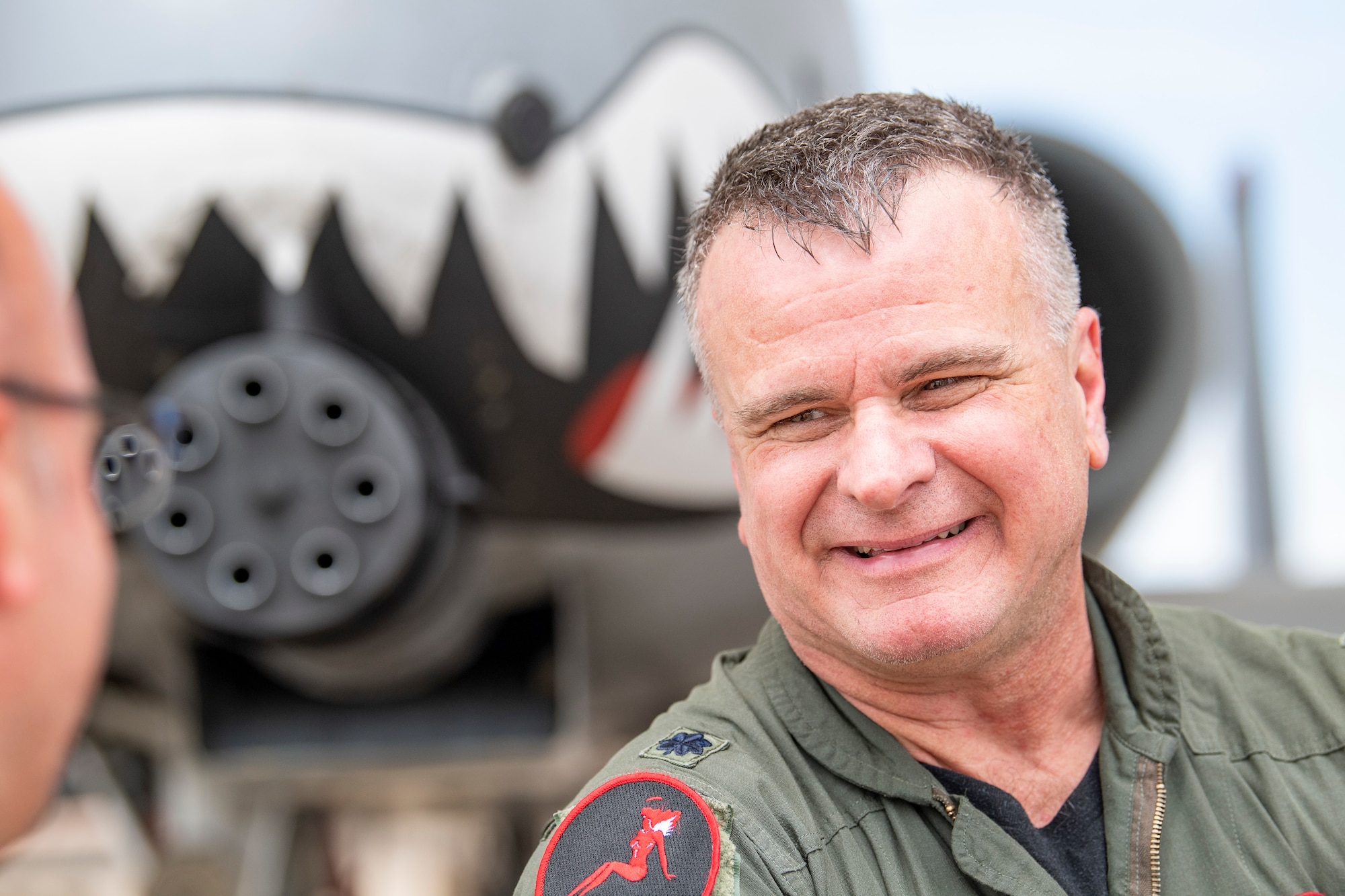 A photo of  Lieutenant Colonel Rob Sweet laughing