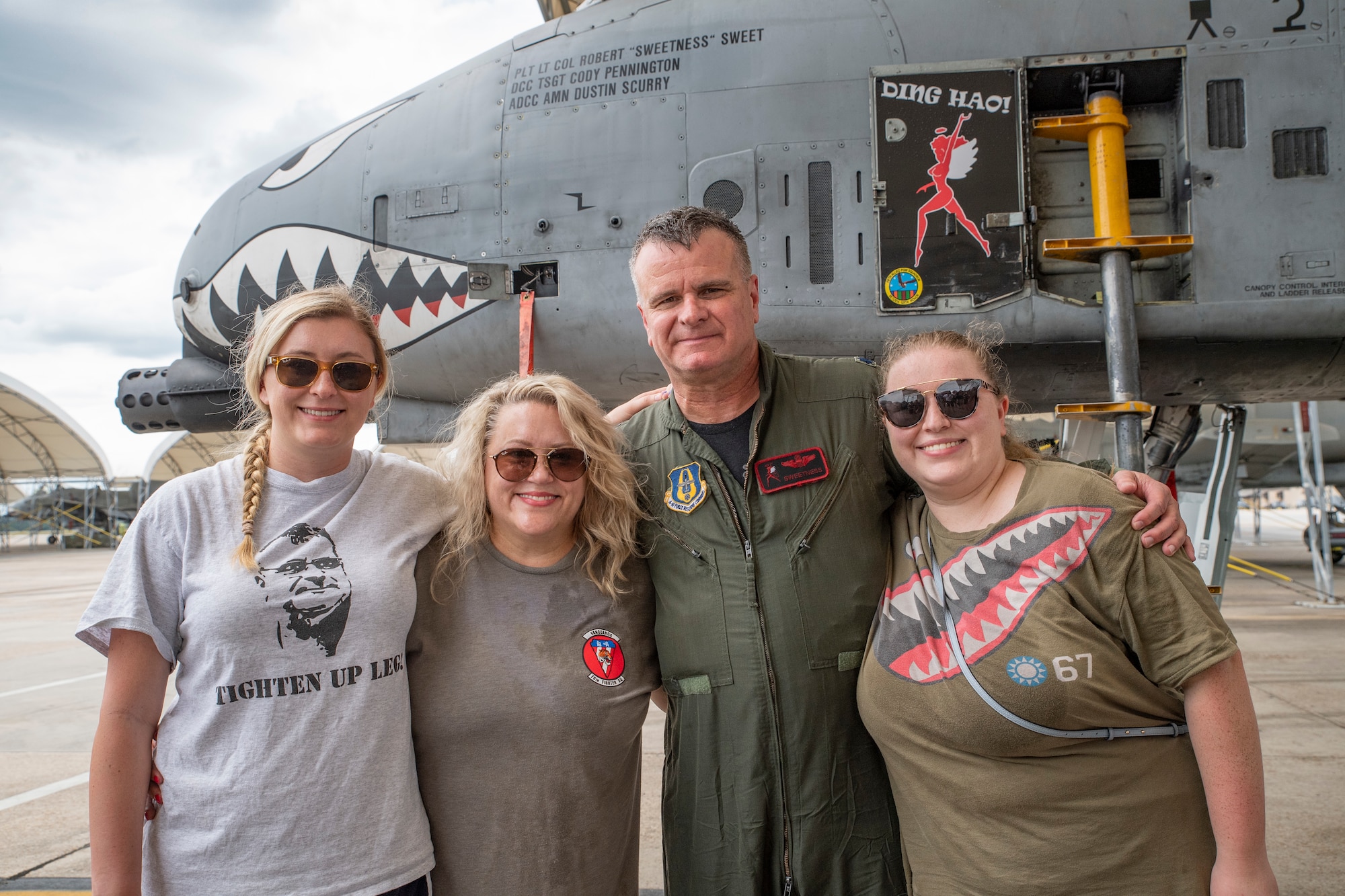 A photo of  Lieutenant Colonel Rob Sweet posing with his family