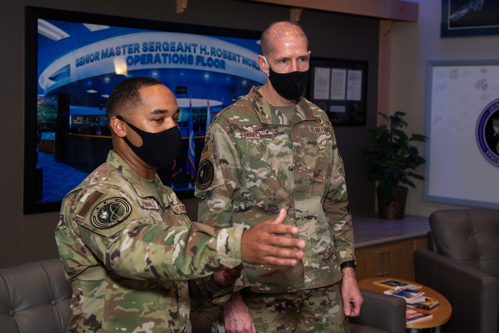 Member briefs senior enlisted leader on heritage