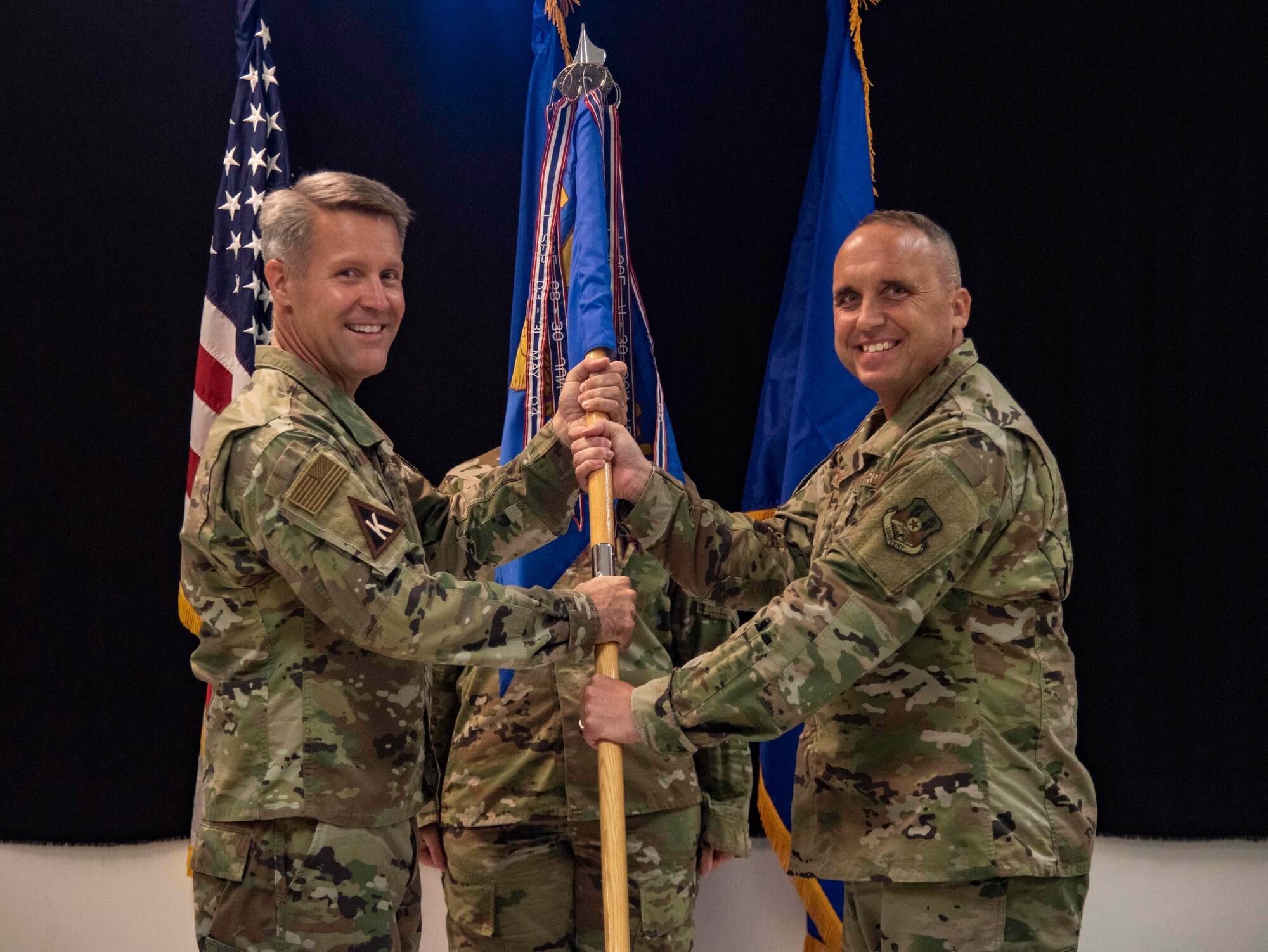 The Expeditionary Operations Group holds their Change of Command ceremony.