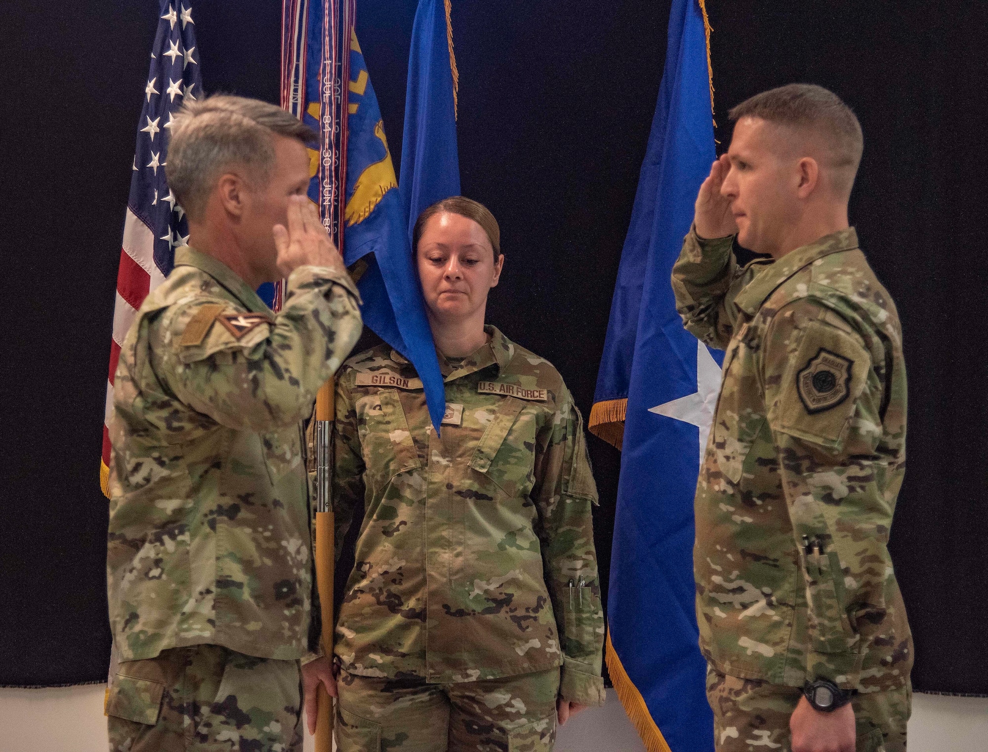 The Expeditionary Operations Group holds their Change of Command ceremony.