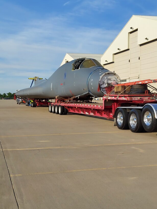 Wichita State University’s National Institute for Aviation Research will dismantle the B-1B 86-0101 fuselage, remove all the paint and primer, and perform high fidelity inspections looking for cracks and corrosion. (Courtesy photo)