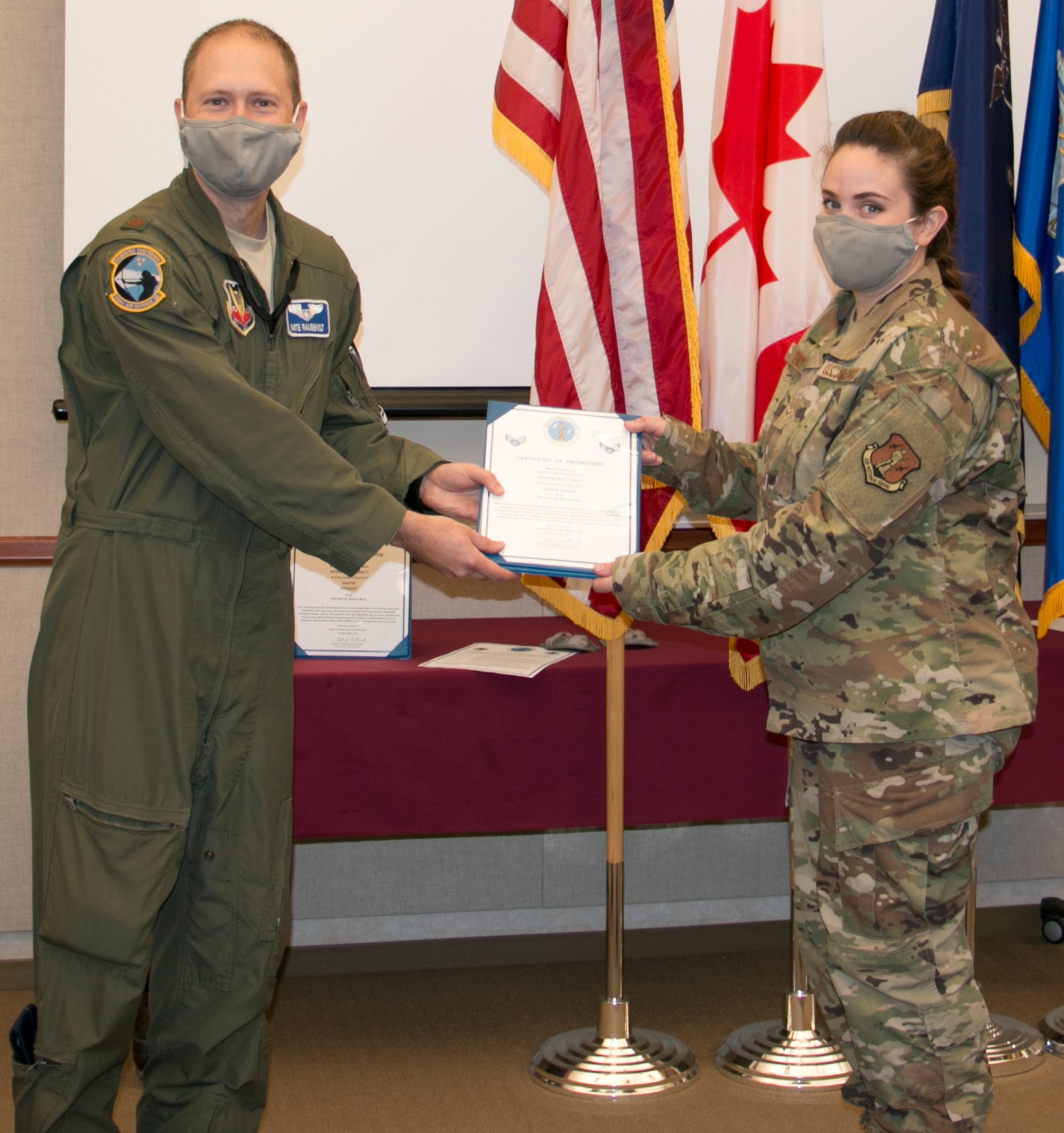 Tracy promoted to Senior Airman