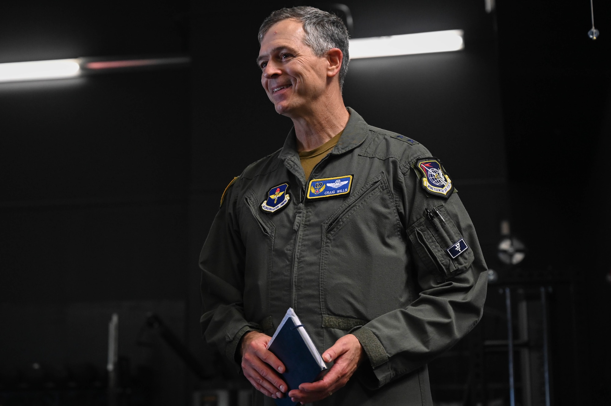 Maj. Gen. Wills and Chief Master Sgt. Rogers visit 33rd Fighter Wing