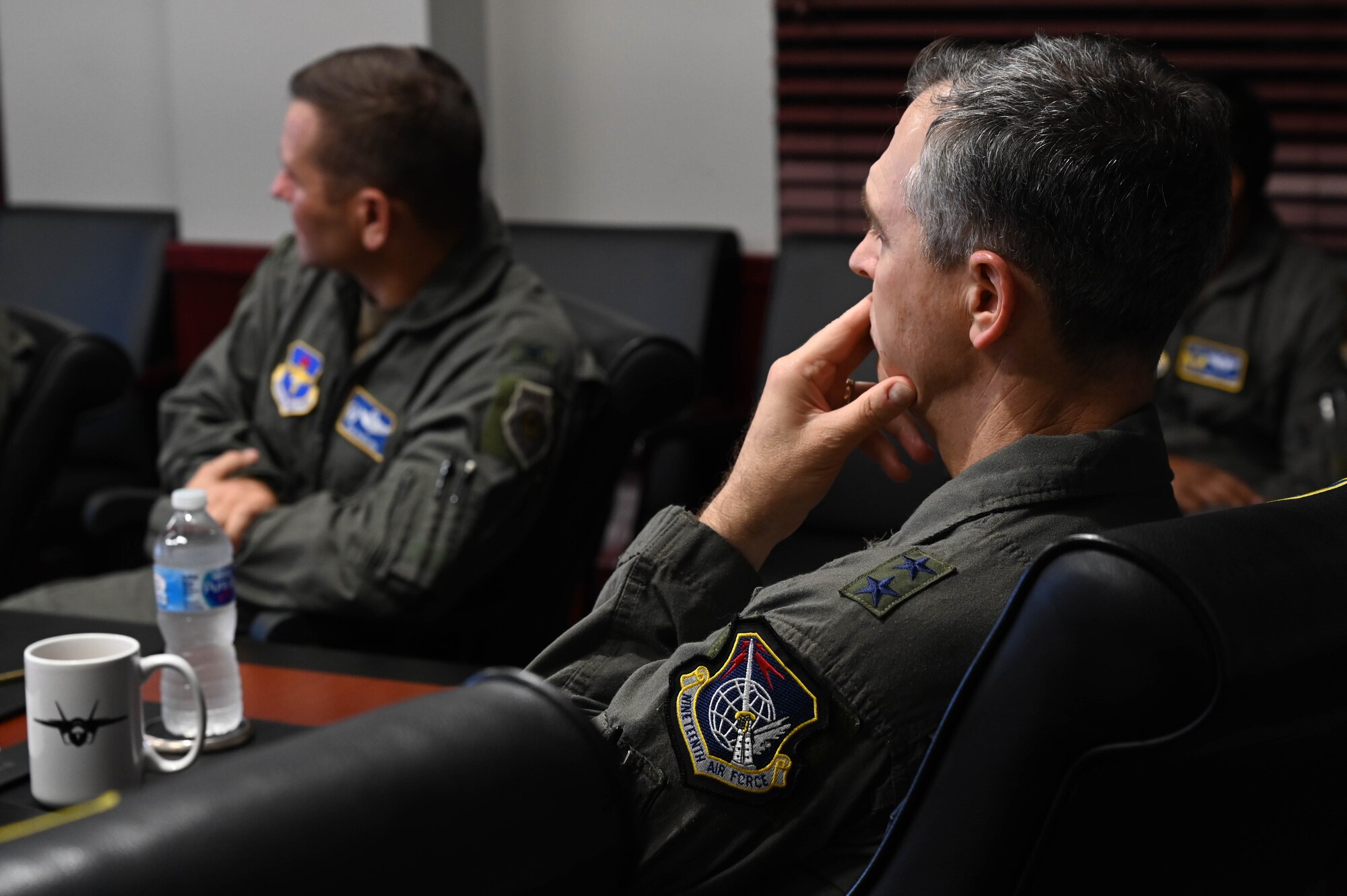 Maj. Gen. Wills and Chief Master Sgt. Rogers visit 33rd Fighter Wing