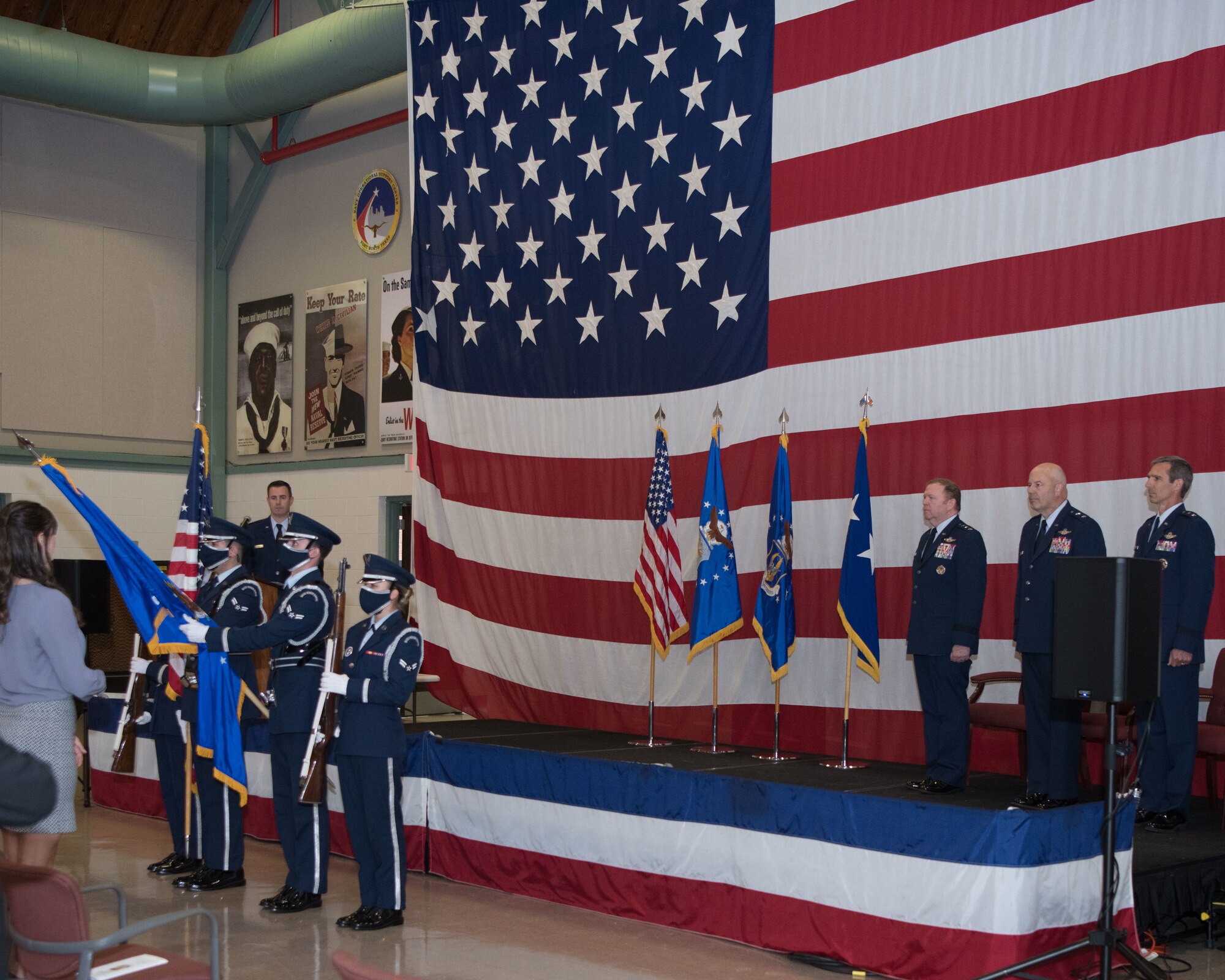 The Dyess Air Force Base Honor Guard presented the Colors at the Tenth Air Force Base Change of Command June 4, 2021.