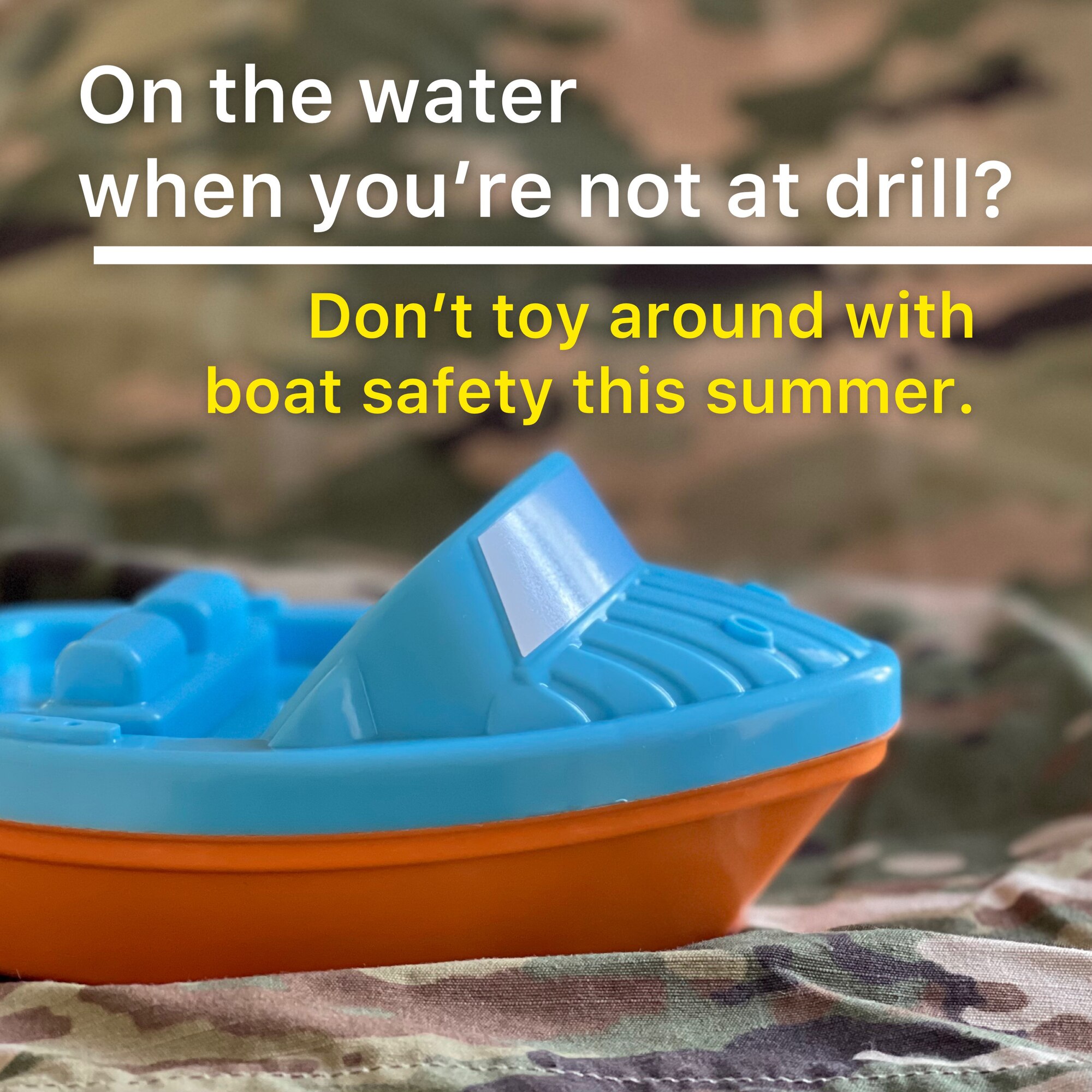 Don't toy around with boater safety this summer. (U.S. Air National Guard Illustration/Infographic by Master Sgt. Lynette Hoke)
