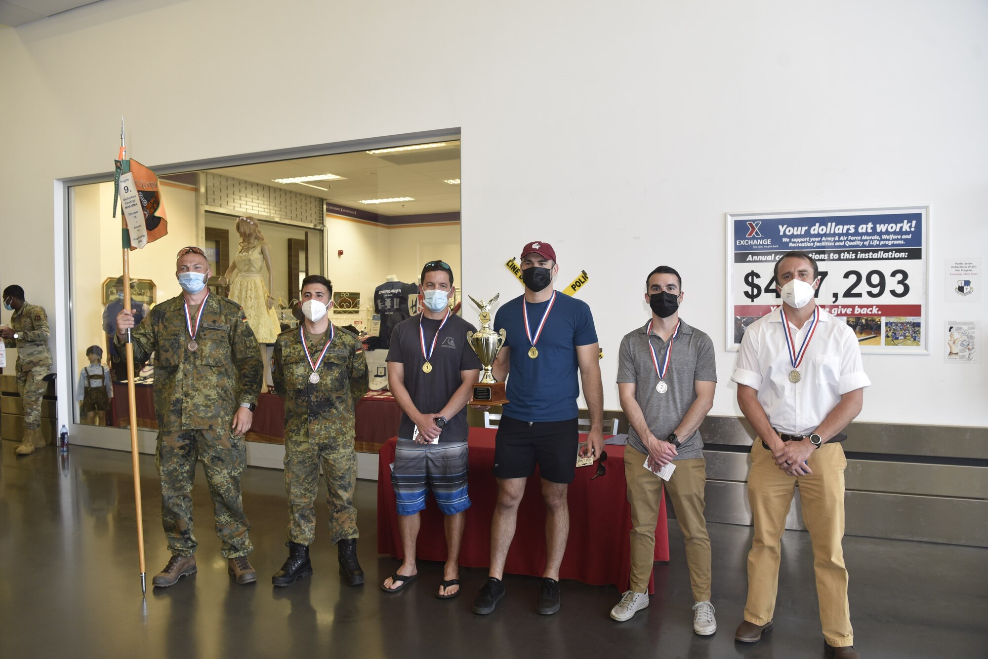 The winners of this year’s Defender Challenge pose for a photo at Spangdahlem Air Base, Germany, June 2, 2021.