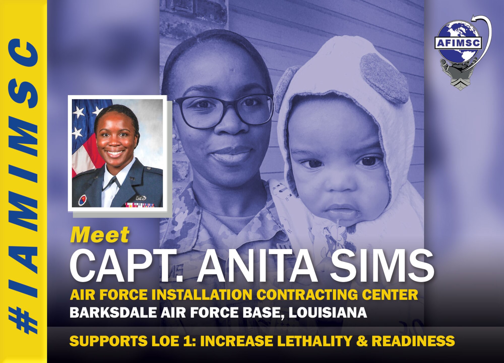 Capt. Anita Sims IAMIMSC spotlight graphic