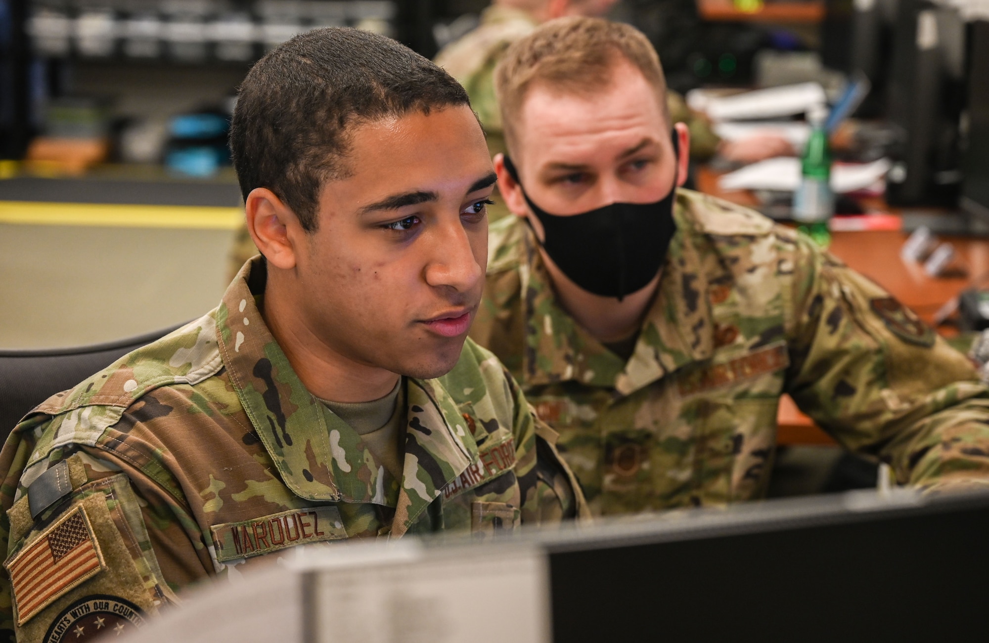 477th Fighter Group cyber Airmen participate in a Multi-Application Practical Learning Environment Range exercise June 5, 2021, at Joint Base Elmendorf-Richardson, Alaska