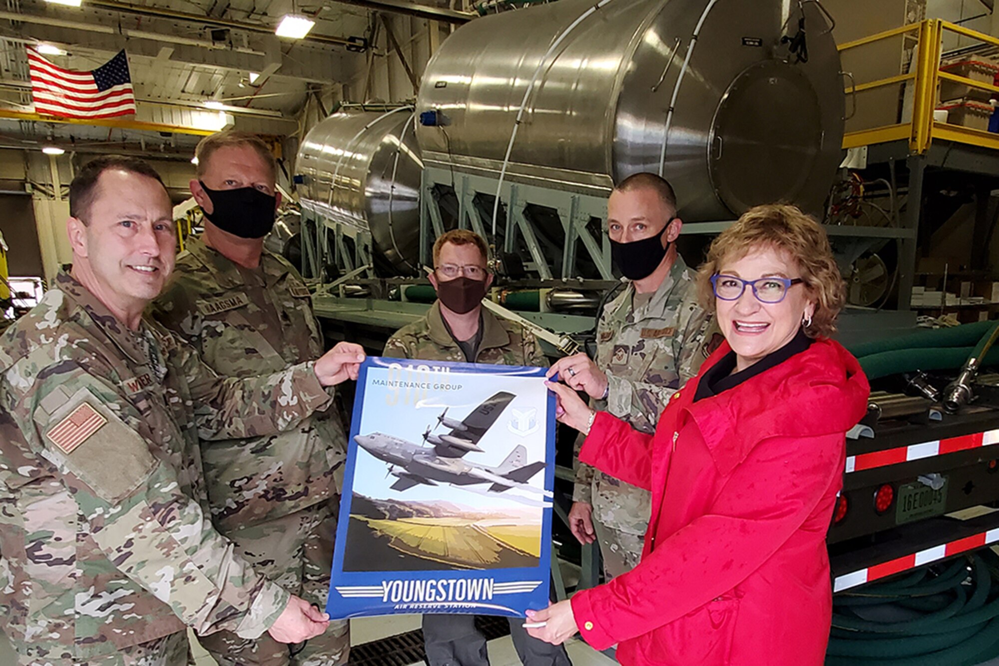 The Air Force Reserve’s 910th Airlift Wing welcomed Ohio State Senator Sandra O’Brien for a visit to Youngstown Air Reserve Station, Ohio, on Thursday, April 29, 2021.
