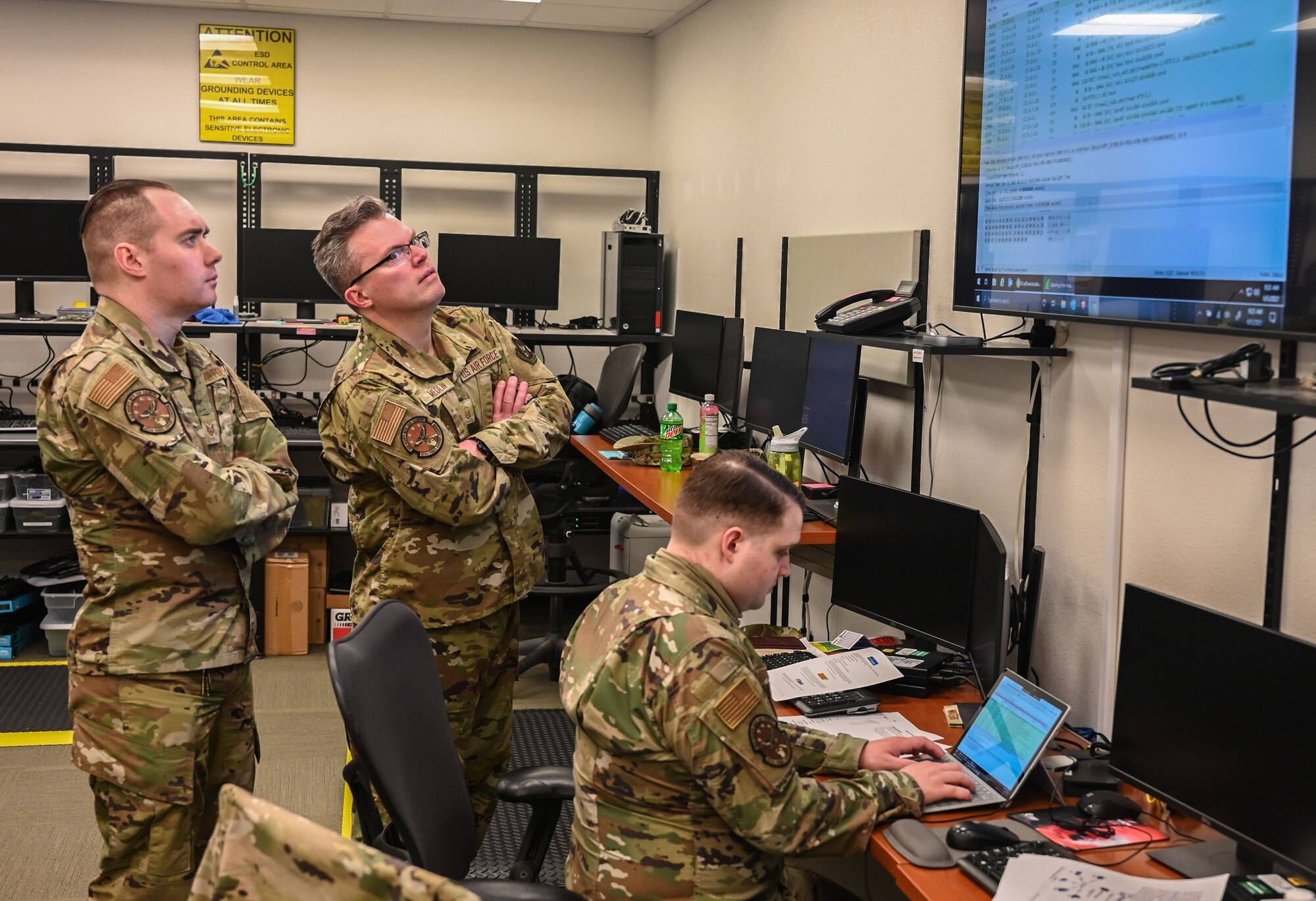 477th Fighter Group cyber Airmen participate in a Multi-Application Practical Learning Environment Range exercise June 5, 2021, at Joint Base Elmendorf-Richardson, Alaska