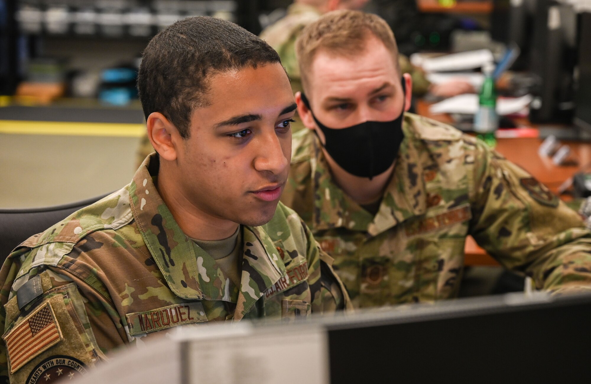 477th Fighter Group cyber Airmen participate in a Multi-Application Practical Learning Environment Range exercise June 5, 2021, at Joint Base Elmendorf-Richardson, Alaska