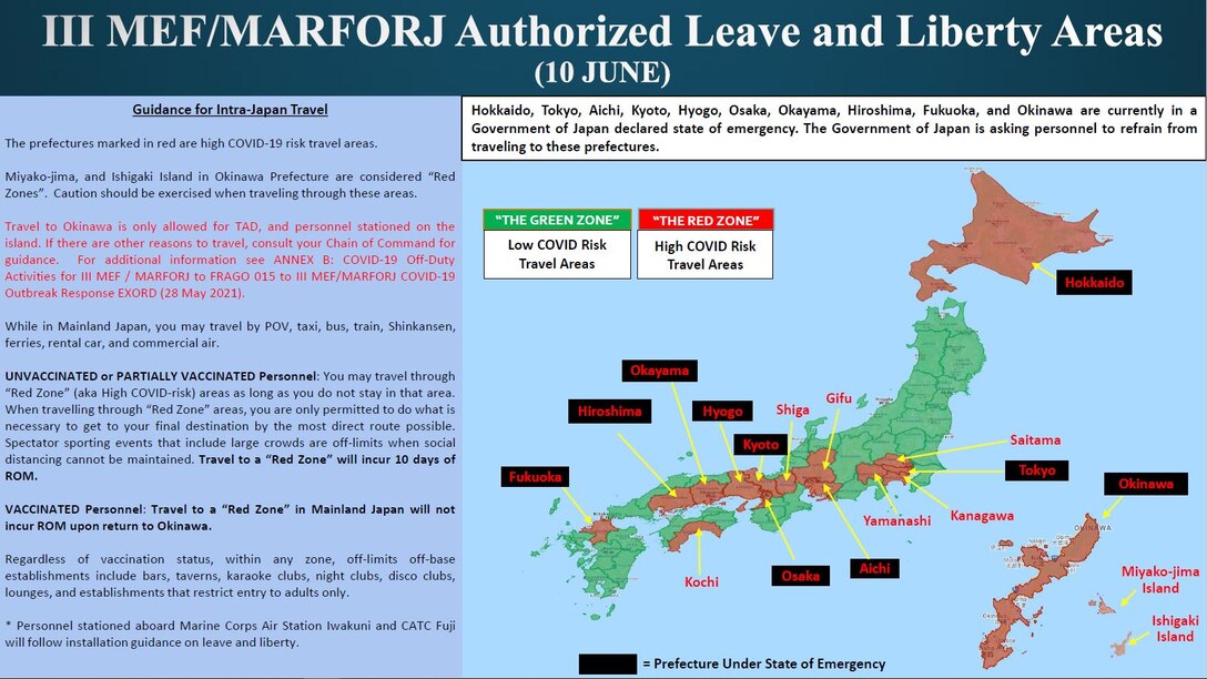 Leave and Liberty Areas