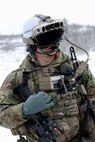 Soldier from 4th Brigade Combat Team, 25th Infantry Division test IVAS Capability Set 4 in extreme temperatures at the Cold Region Test Center, Alaska in March 2021.
