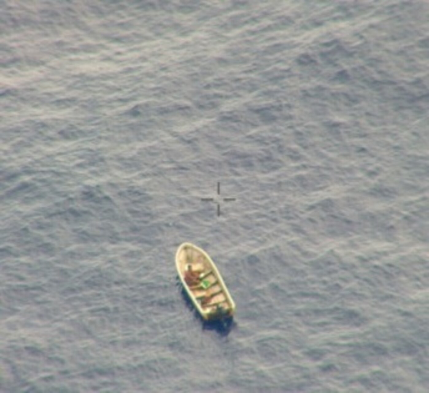 COAST OF MICRONESIA (June 7, 2020) A U.S. Navy, Patrol Squadron 45, P-8A Poseidon Aircraft spots a missing mariner during a Search and Rescue (SAR) mission off the coast of Micronesia June 7.
