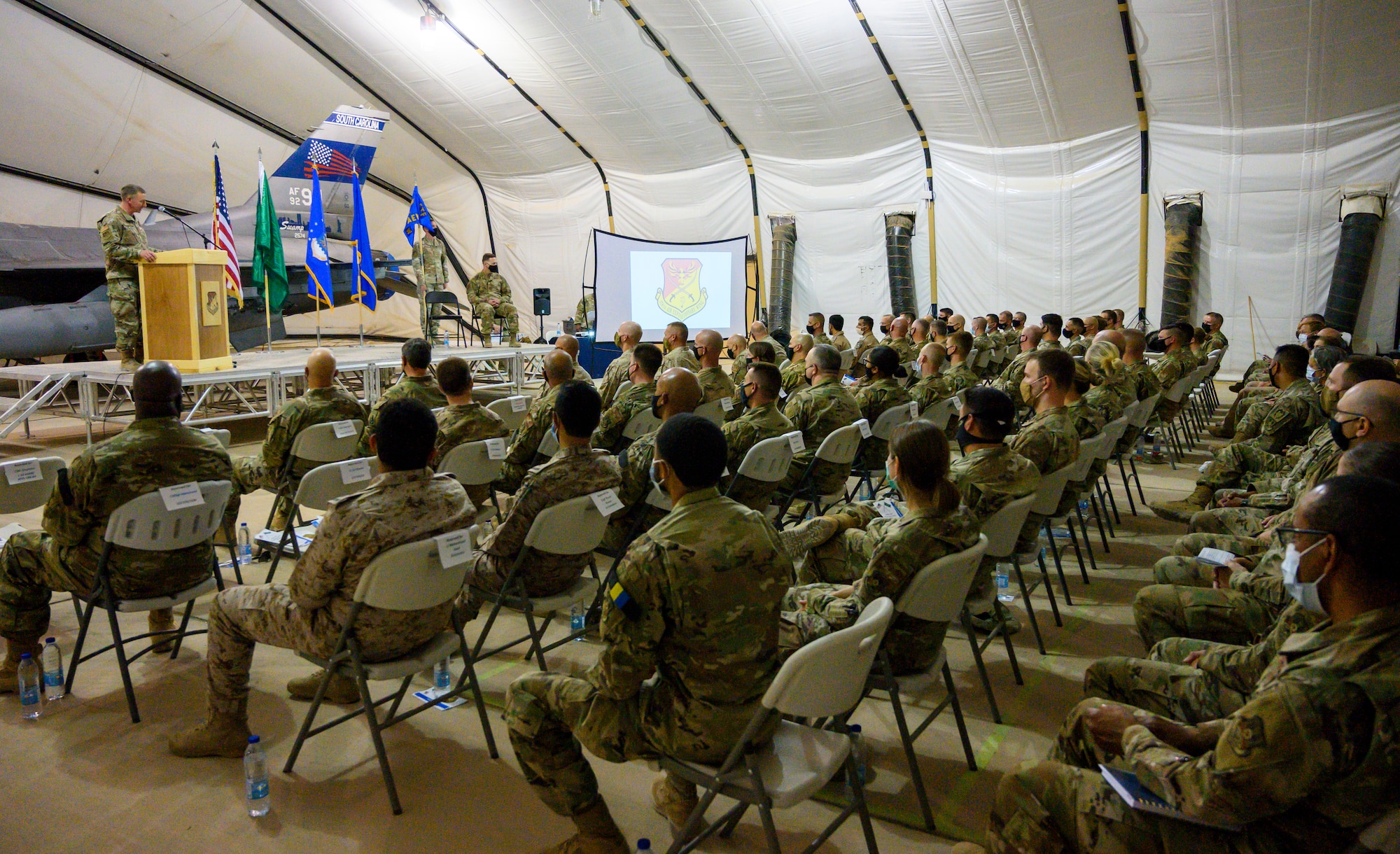 Photo of change of command ceremony