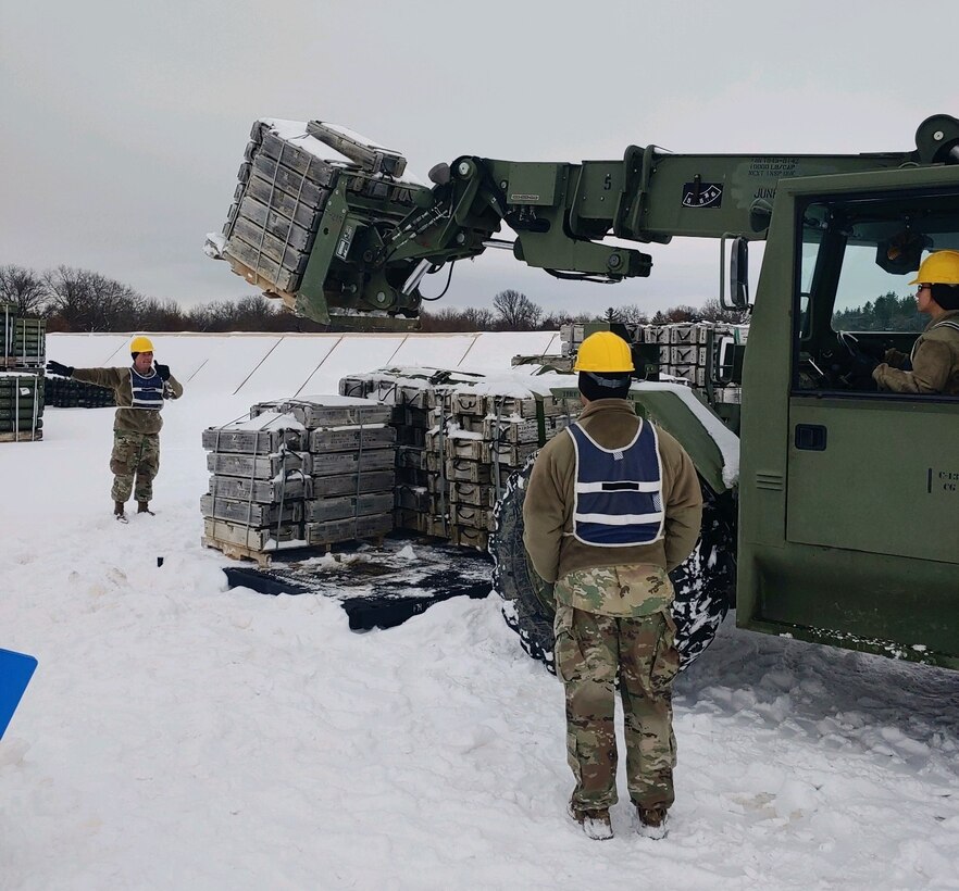 Army Reserve instructors teach soldiers about ammunition and explosives