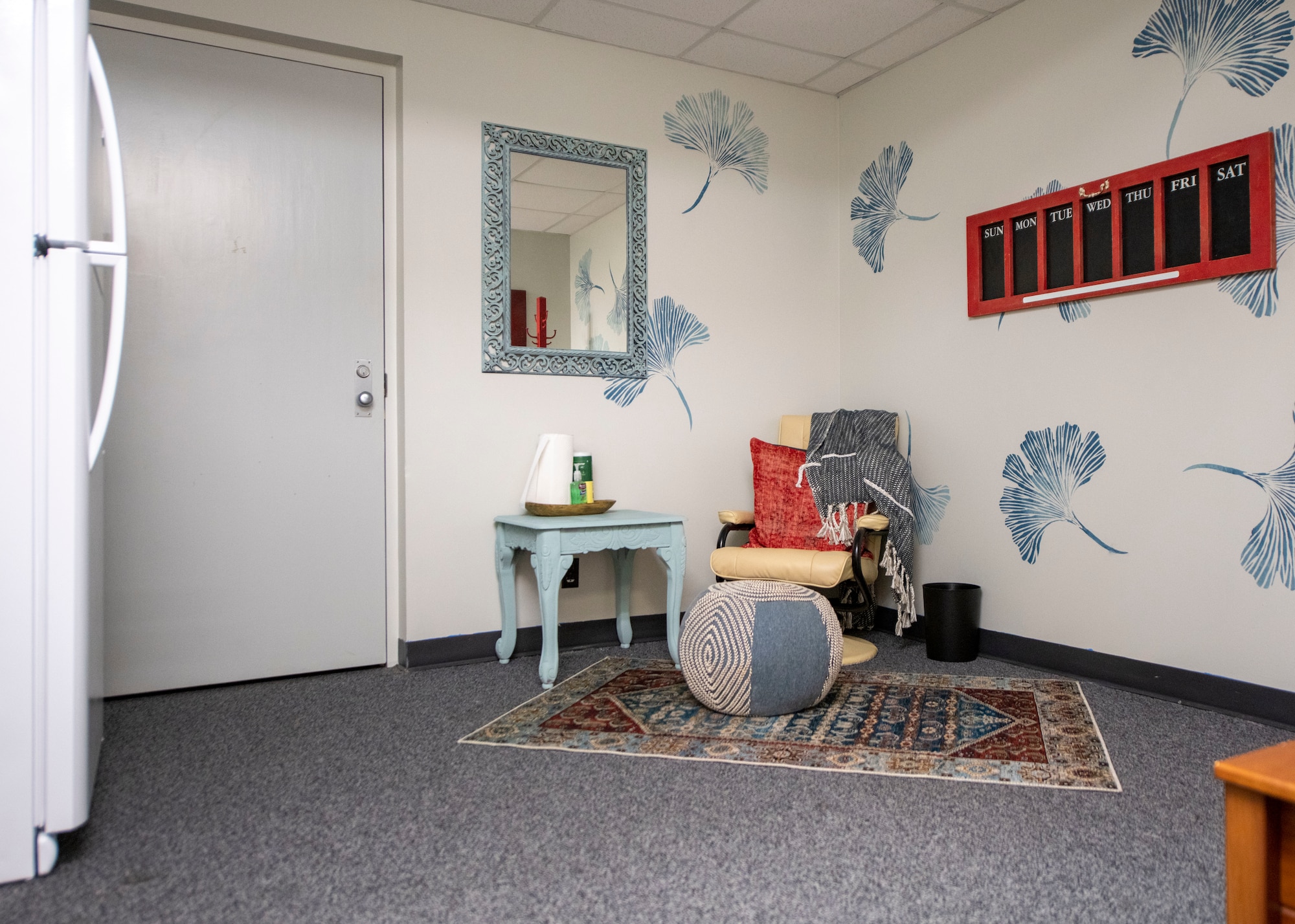 A new lactation room was created inside the 4th Security Forces Squadron headquarters building on Seymour Johnson Air Force Base, North Carolina, June 7, 2021.