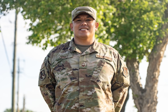Senior Master Sgt. Anthony Chavez, 919th SOW Yellow Ribbon Reintegration Program specialist, leverages a wide range of resources to promote the well being of Citizen Air Commandos throughout the deployment cycle. The YRRP is a congressionally-mandated program that is intended to provide Reservists and their families a forum to gather information on the resources and benefits available to them before, during and after deployments. (U.S. Air Force photo by Senior Airman Dylan Gentile)