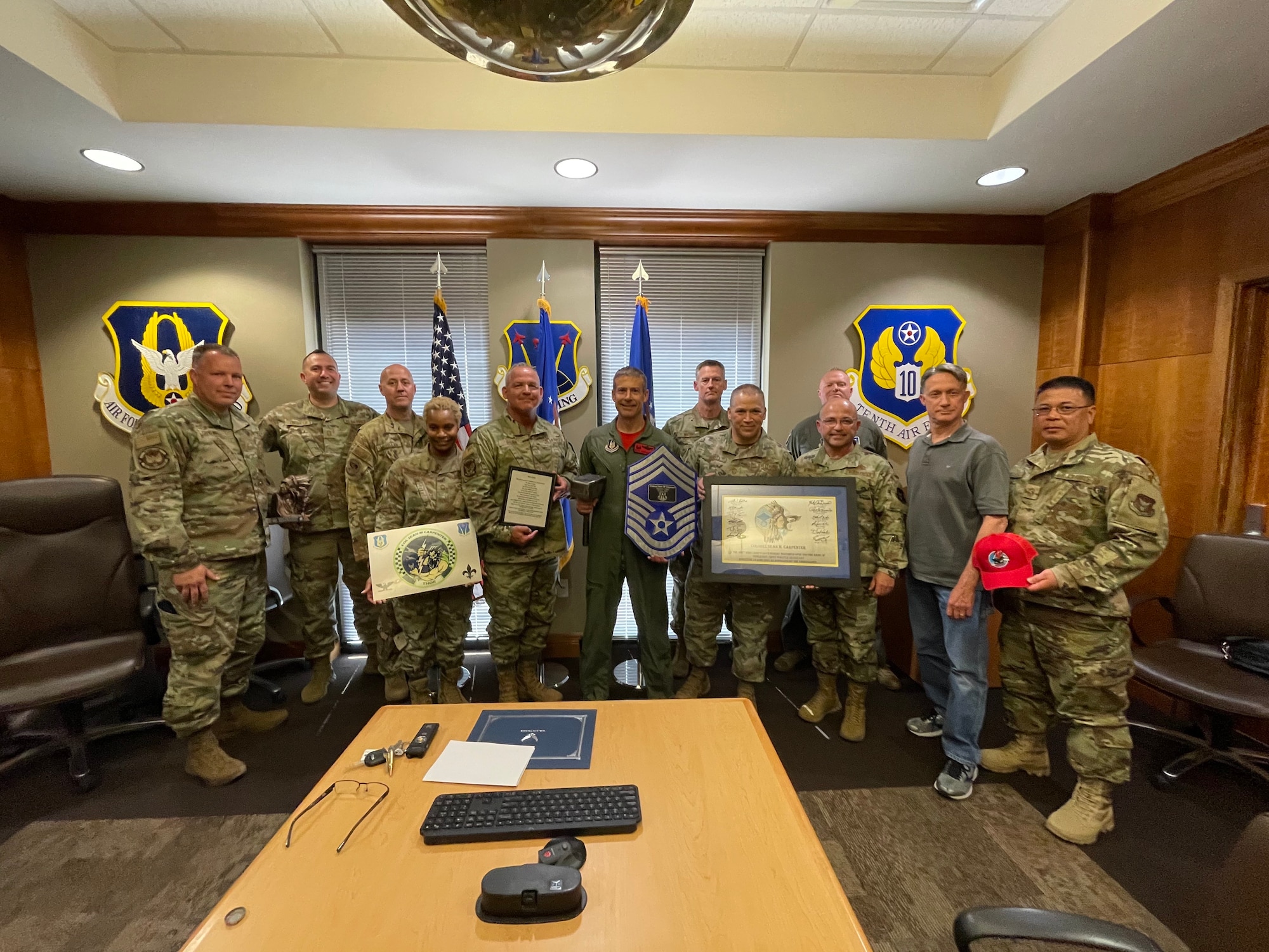 The 926th Wing Chiefs' Group recognized the wings newest chief master sergeant during a ceremony June 11, at Nellis Air Force Base, Nevada.