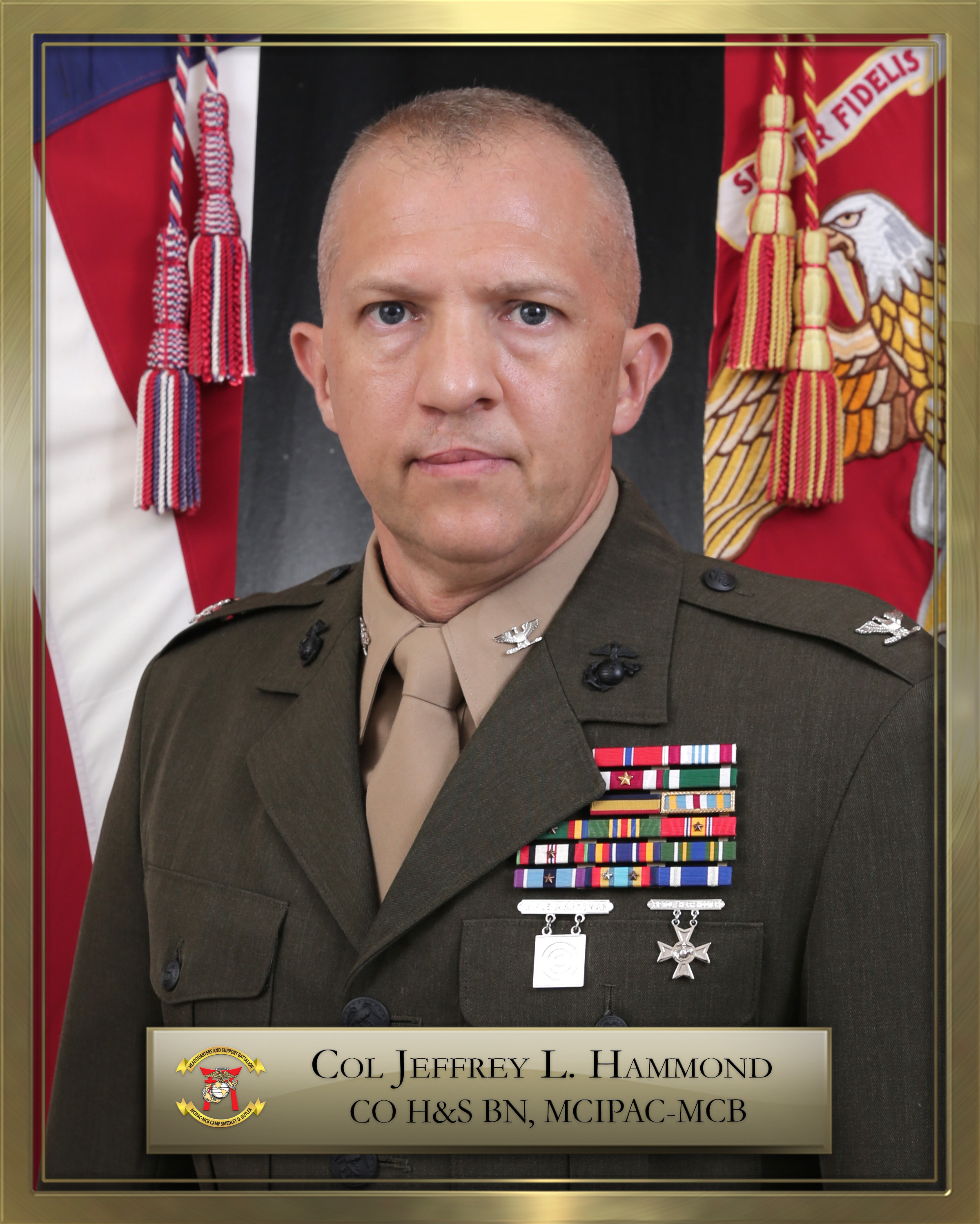 Col. Jeffrey L. Hammond > Marine Corps Base Camp Butler > Biography