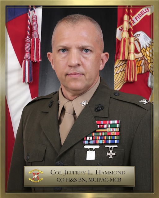 Col. Jeffrey L. Hammond > Marine Corps Base Camp Butler > Biography