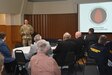 Col. Lane Marshal, Fort Indiantown Gap's garrison commander, speaks to a group of elected officials from Dauphin, Lebanon and Schuylkill counties on June 10, 2021, at Fort Indiantown Gap, Pa.