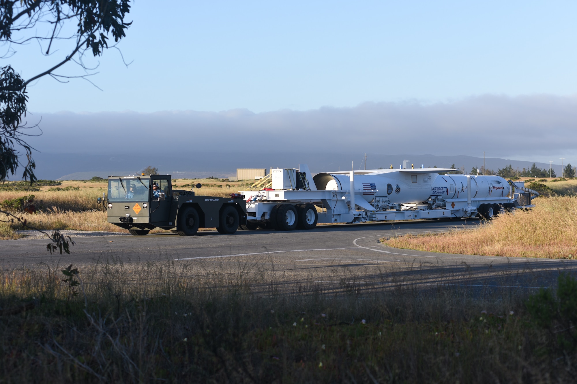 Photo of Pegasus launch process at Vandenberg