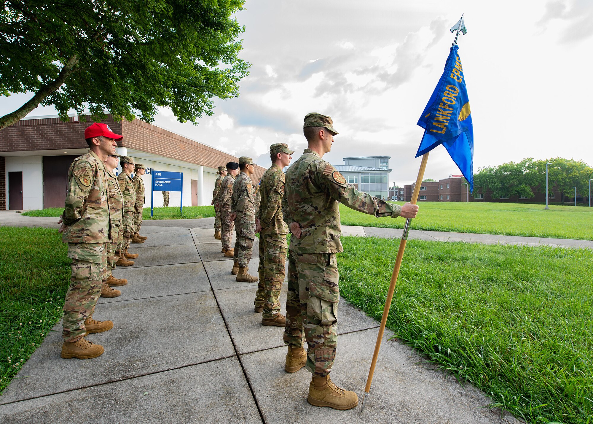 Flag raising ceremony