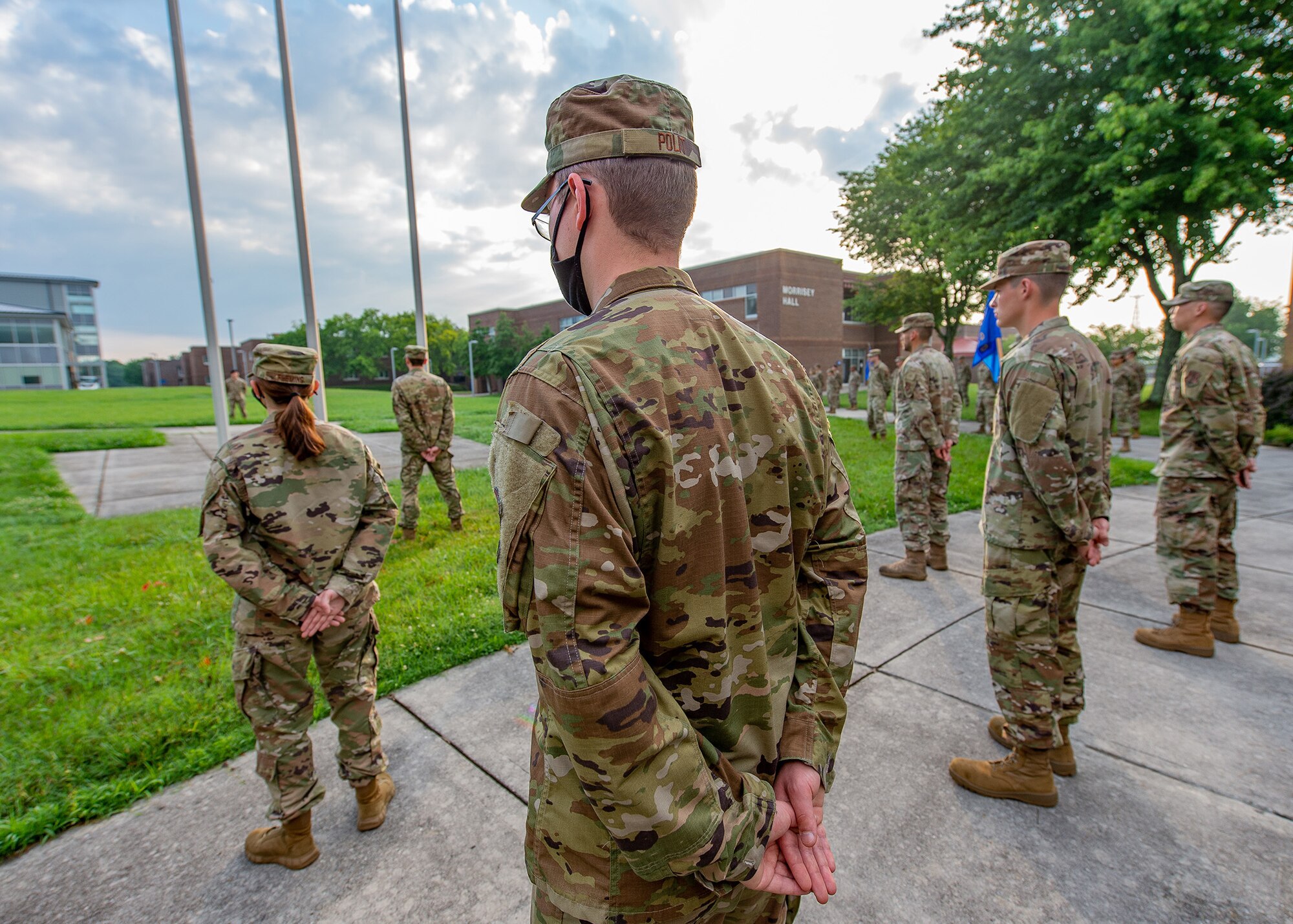 Flag raising ceremony