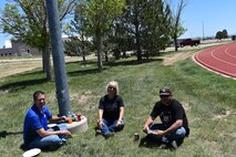 Members take a break at picnic