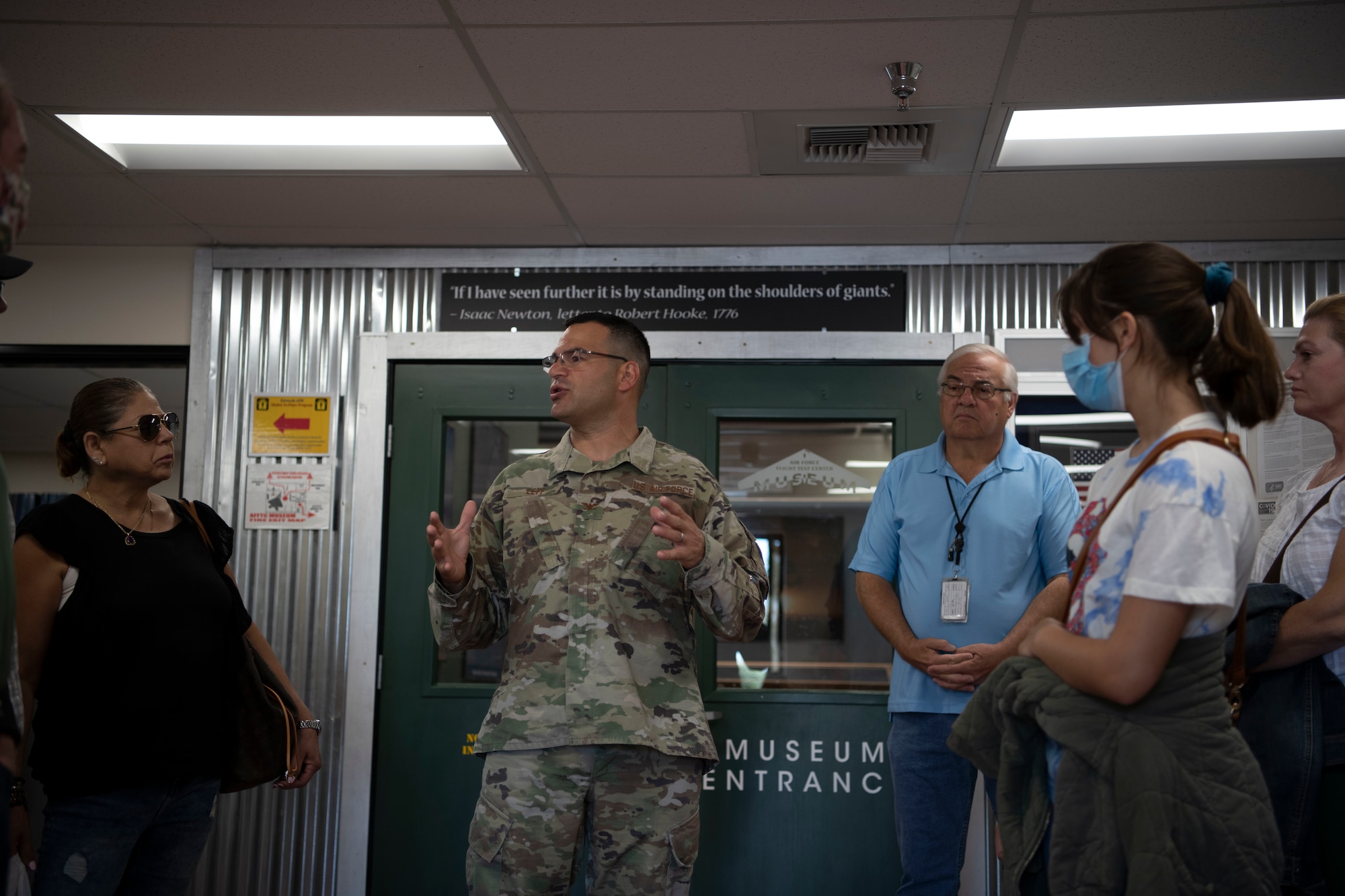 Col. Leff Speaking to a crowd