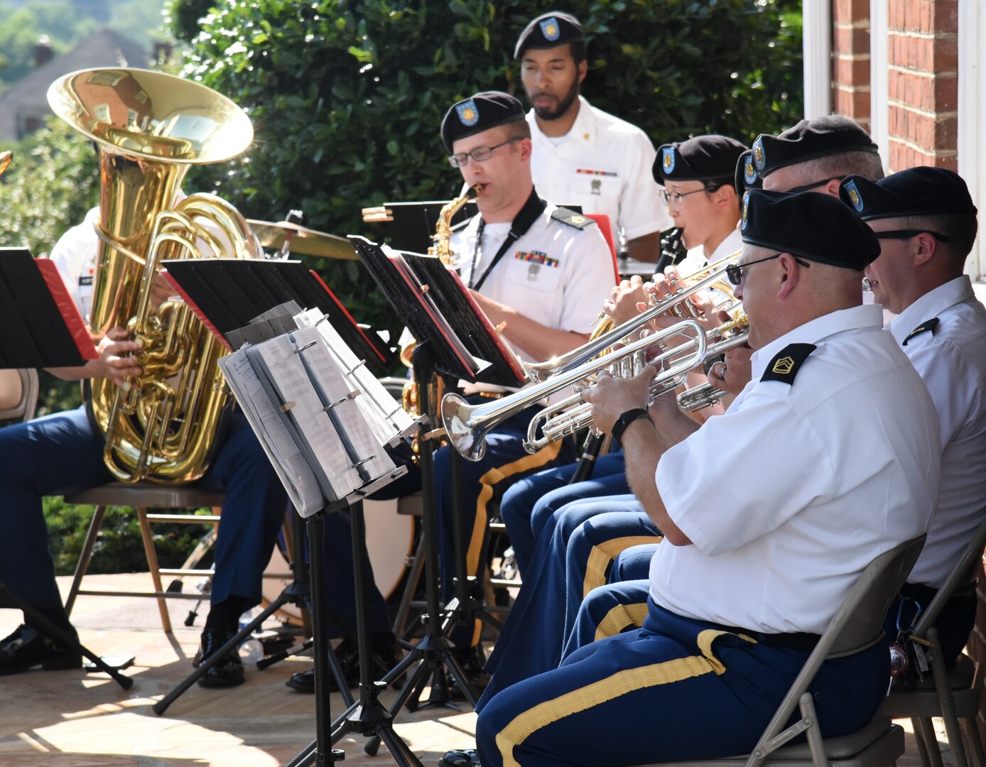 Maj. Gen. Timothy P. Williams, the Adjutant General of Virginia, gives remarks and participates in a ceremonial cake cutting during the Flag Day and Army Birthday event hosted by the Allegheny - Blue Ridge chapter of the Association of the U.S. Army June 13, 2021, in Vinton, Virginia.