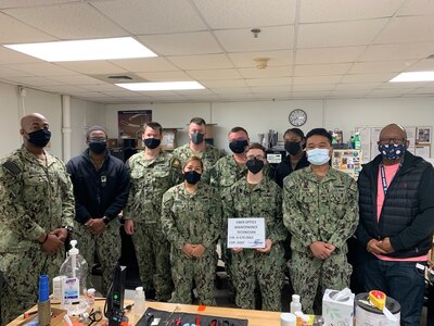 IMAGE: NORFOLK, Va. – Sailors receive their fiber maintenance technician certification at the Norfolk schoolhouse. As part of the Fiber Optics Test and Repair Program, the Norfolk schoolhouse is certified to verify proficiency in fiber repair in an effort to increase fleet self-sufficiency.