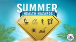 Graphic for summer health hazards