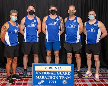 Five Virginia National Guard Soldiers competed for a spot on the elite All-Guard Marathon Team during National Guard Marathon Time Trials, held during the Lincoln Marathon May 2, 2021, in Lincoln, Nebraska.