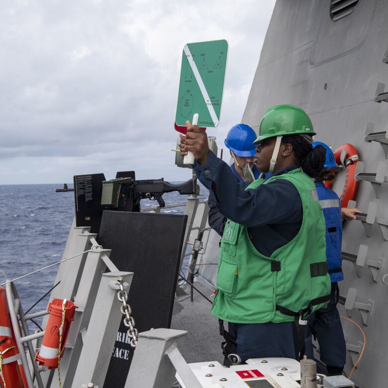 Replenishment at Sea Aboard USS Charleston (LCS 18) with USNS Pecos (T-AO 197)