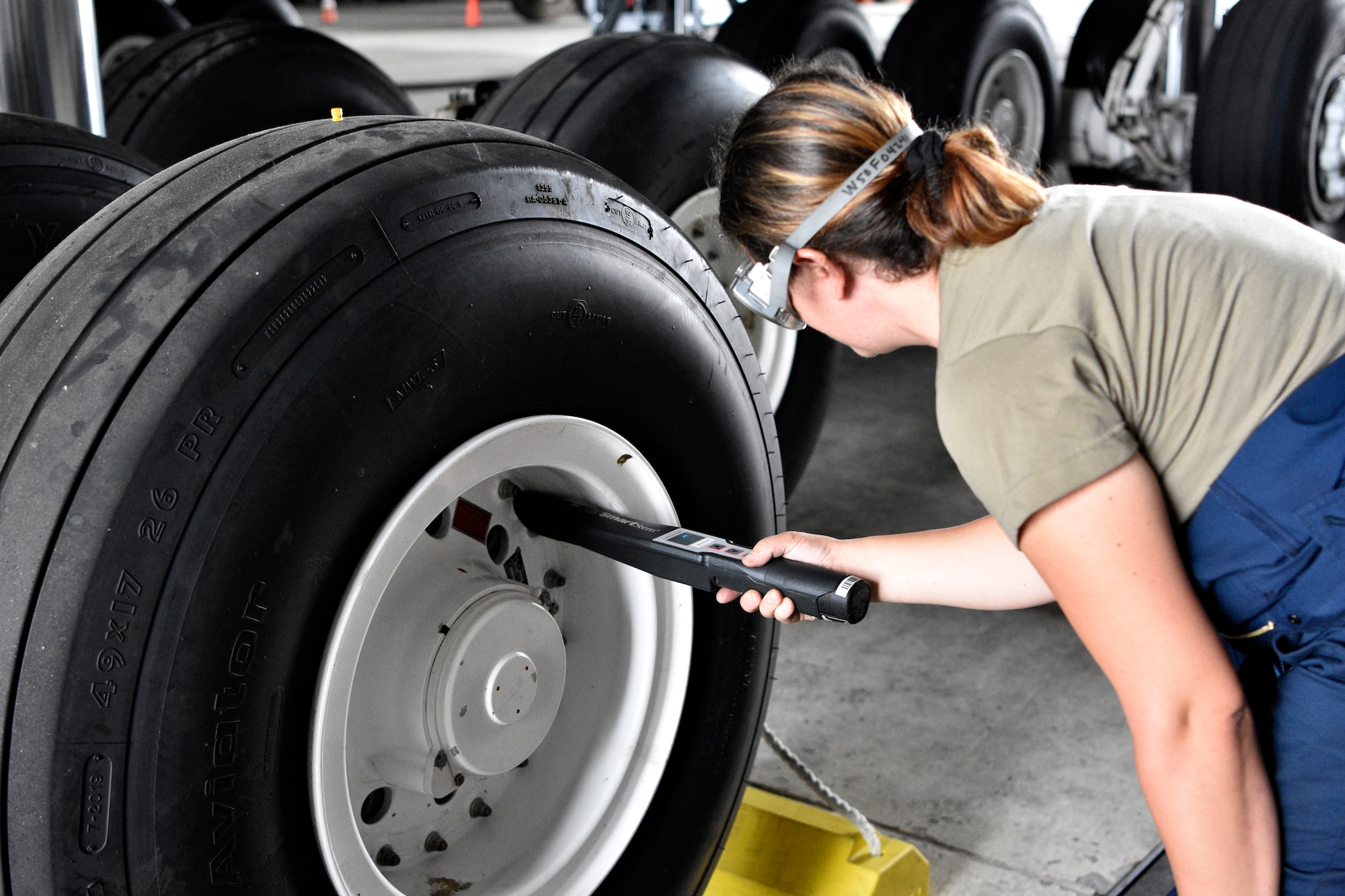 Westover installs upgraded tire pressure monitoring system on C-5M