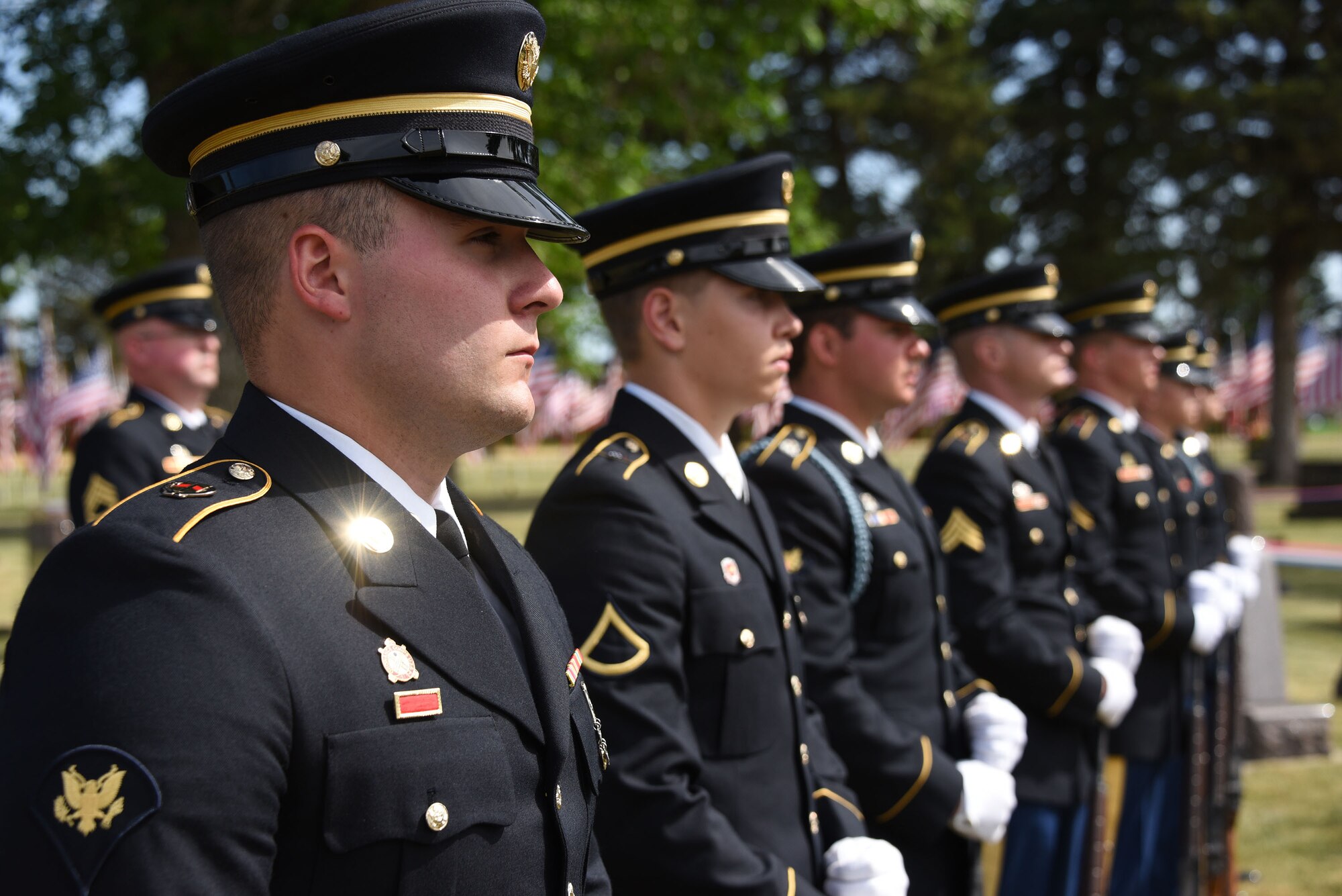 Funeral services of Army Cpl. Eldert J. Beek in George, Iowa on June 14, 2021. Beek was killed in action during the Korean war on December 1, 1950