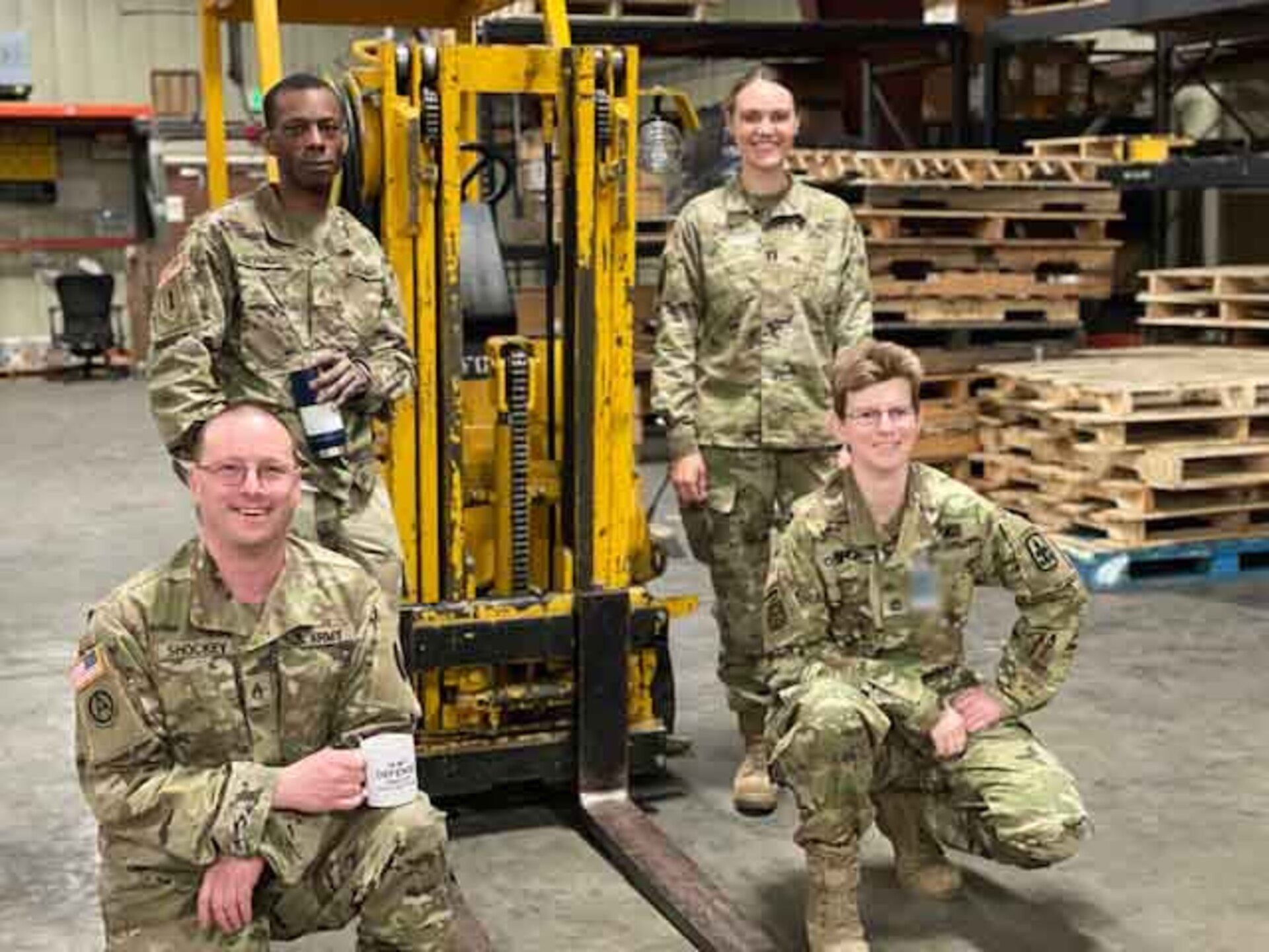 Soldiers of the United States Property and Fiscal Office Supply Support Activity, Alaska Army National Guard, pose for a photo Apr. 13, 2021 on Joint Base Elmendorf-Richardson.(Courtesy photo)