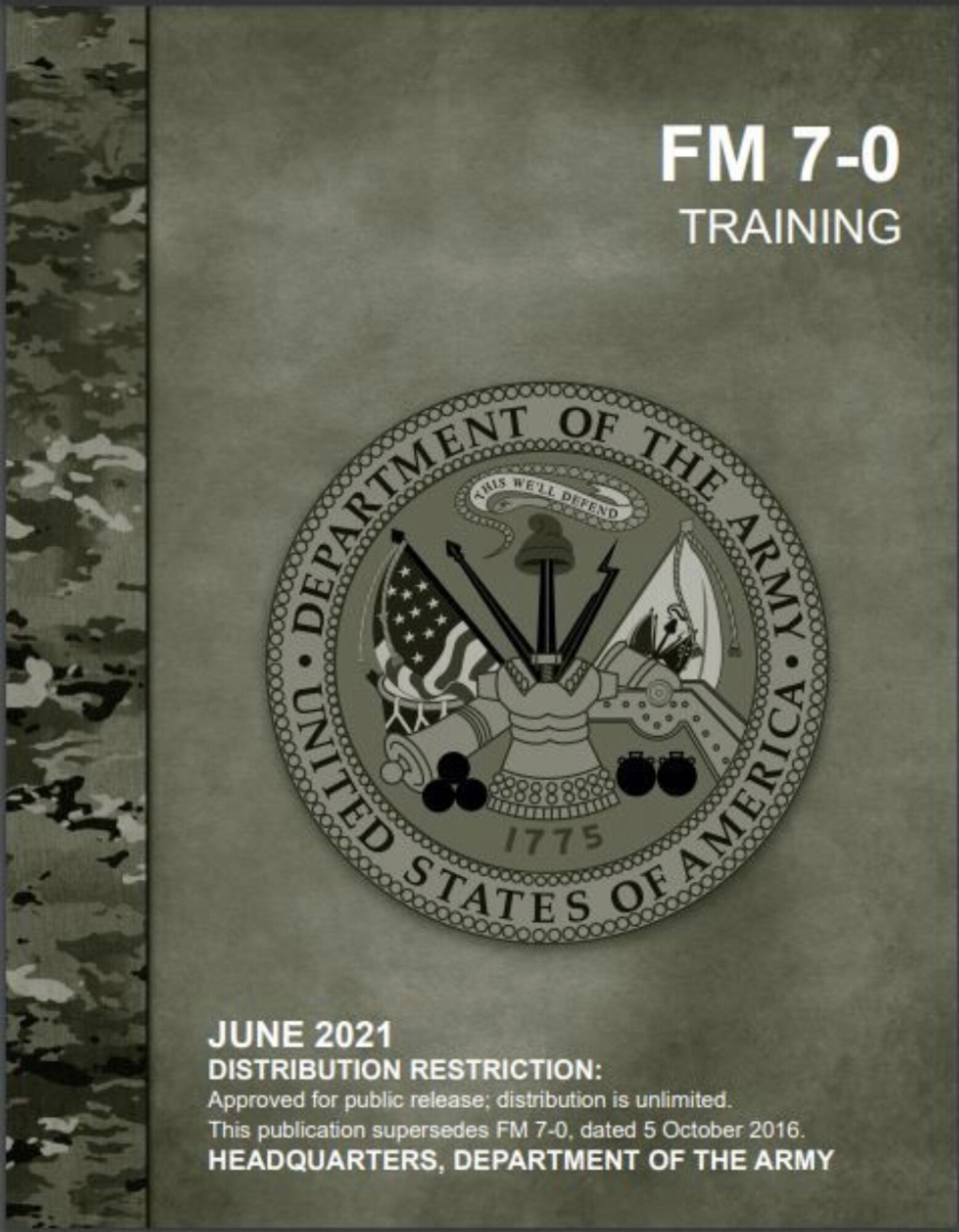 Screenshot of Training Manual.