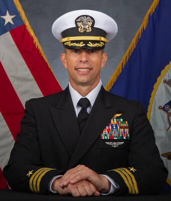 SAN DIEGO -- (June 16, 2021) Official portrait of Cmdr. Michael Feldues. (U.S. Navy photo)