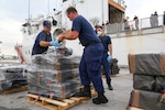 Coast Guard Cutter Tahoma's crew offloads more than 7,500 pounds of cocaine, an estimated street value of $143.5 million.