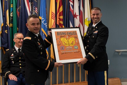 Virginia Army National Guard and U.S. Army Reserve candidates swear in as new warrant officers during a graduation ceremony hosted by the Fort Pickett-based 183rd Regiment, Regional Training Institute June 5, 2021, at Fort Pickett, Virginia.