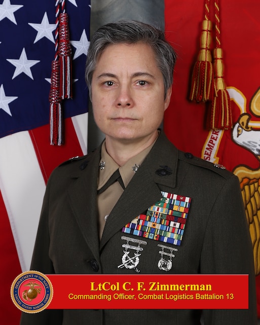 LtCol C. F. Zimmerman > 1st Marine Logistics Group > Leaders