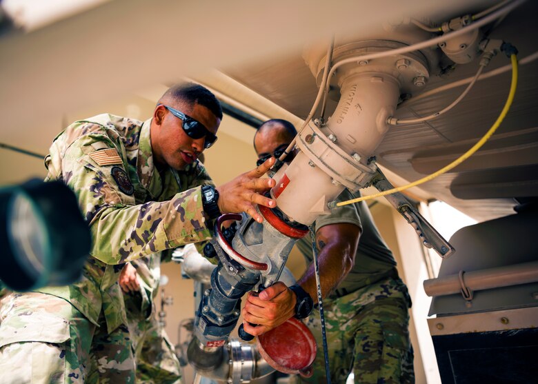 380th ELRS water & fuel systems maintainers fuel the fight > U.S. Air