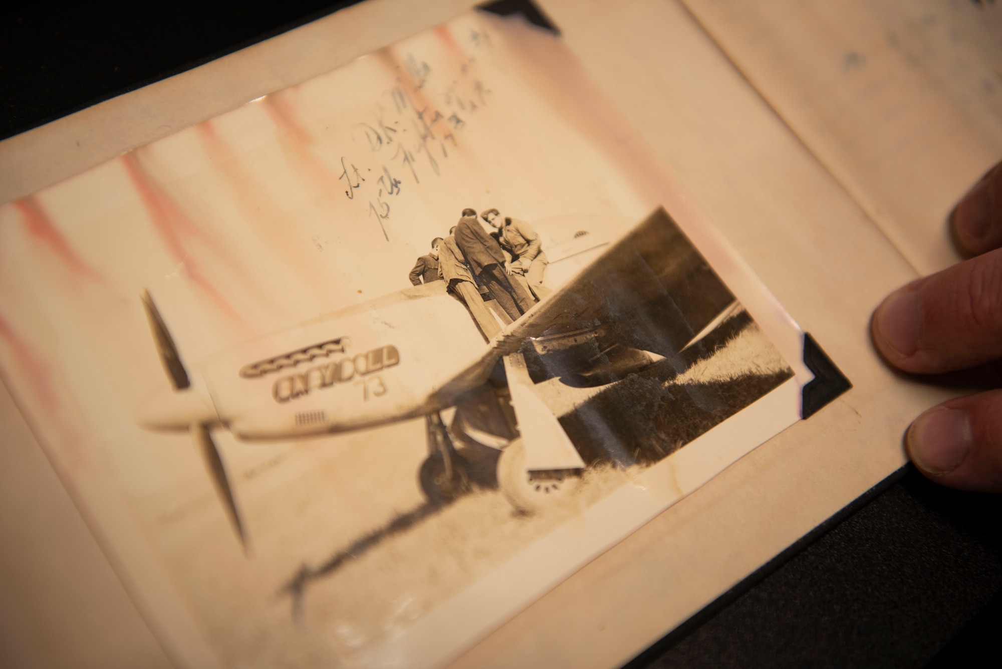 A photo of Don Miller on a P-51K Mustang.